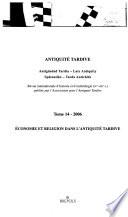 Économie et religion dans l'antiquité tardive