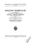Edición homenaje en conmemoración de la investidura del generalísimo doctor Rafael L. Trujillo Molina, honorable presidente de la República, como doctor honoris causa en leyes de la Universidad de Pittsburgh, Pennsylvania, EE. UU. de América