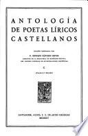 Edición nacional de las obras completas de Menéndez Pelayo: Antología de poetas líricos castellanos