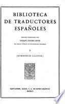 Edición nacional de las obras completas de Menéndez Pelayo: Biblioteca de traductores españoles