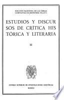 Edición nacional de las obras completas de Menéndez Pelayo: Estudios y discursos de crítica histórica y leteraria