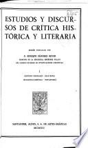 Edición nacional de las obras completas de Menéndez Pelayo: Estudios y discursos de critica historica y literaria