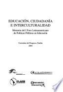 Educación, ciudadanía e intercultralidad