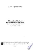Educacion e Ideoloxia en Ourense Naii Republica