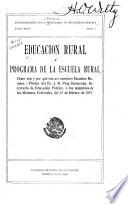 Educacion rural y programa de la escuela rural ...