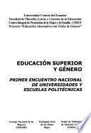 Educación superior y género