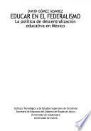 Educar en el federalismo