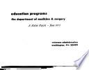 Education Programs