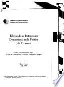 Efectos de las instituciones democráticas en la política y la economía
