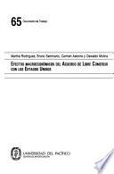 Efectos macroeconómicos del Acuerdo de Libre Comercio con los Estados Unidos