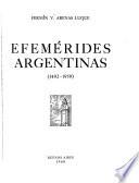 Efemérides argentinas, 1492-1959