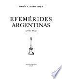 Efemérides argentinas, 1492-1966