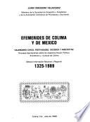 Efemérides de Colima y de México