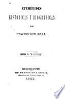 Efemérides históricas y biográficas