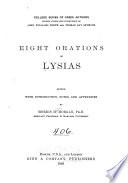 Eight Orations of Lysias