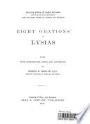 Eight Orations of Lysias