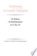 Ein Ehrentag der deutschen Wissenschaft