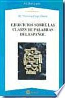 Ejercicios sobre las clases de palabras del español