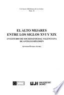 El Alto Mijares entre los siglos XVI y XIX