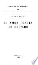 El amor cortés en Quevedo