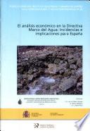 El análisis económico en la directiva marco del agua
