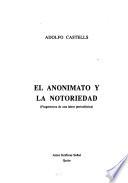 El anonimato y la notoriedad