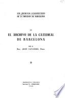 El archivo de la catedral de Barcelona
