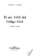 El art. 1,113 del Código civil