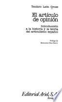 El artículo de opinión