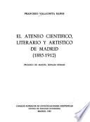 El Ateneo Científico, Literario y Artístico de Madrid, 1885-1912