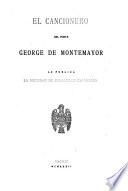 El cancionero del poeta George de Montemayor