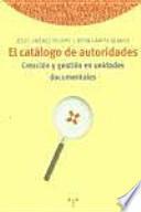 El catálogo de autoridades