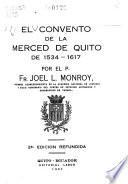 El convento de la Merced de Quito de 1534-1617