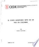 El costo monetario neto de un hijo en Colombia