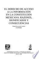 El derecho de acceso a la información en la constitución mexicana