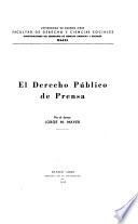 El derecho público de prensa