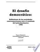 El desafío democrático