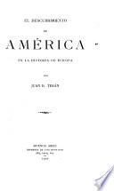El descubrimiento de América en la historia de Europa