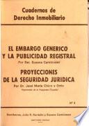 El embargo genérico y la publicidad registral