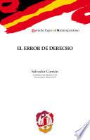 El error de derecho