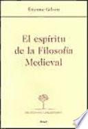 El espíritu de la filosofía medieval