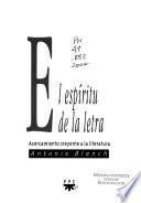 El espíritu de la letra