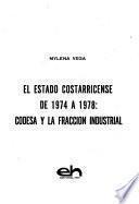 El Estado Costarricense de 1974 a 1978