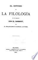 El estudio de la filología en su relación con el Sanskrit