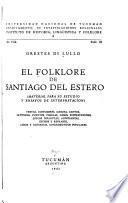 El folklore de Santiago del Estero