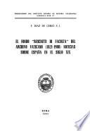 El fondo rescritti di facolta del archivo Vaticano (1820-1908) noticias sobre españa en el siglo XIX