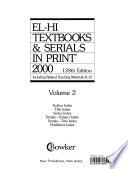 El-Hi Textbooks & Serials in Print, 2000