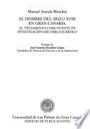 El hombre del siglo XVIII en Gran Canaria