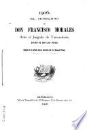 El homicidio de Don Francisco Morales ante el juzgado de Tancanhuitz, estado de San Luis Potosi