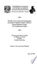 El indio en la creación de las literaturas nacionales de Estados Unidos y México